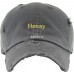 Henny Embroidery Dad Hat Baseball Cap Unconstructed  eb-44074558